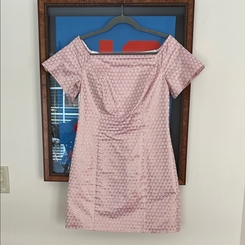 Laundry By Shelli Segal Pink Hexagon Mini Dress